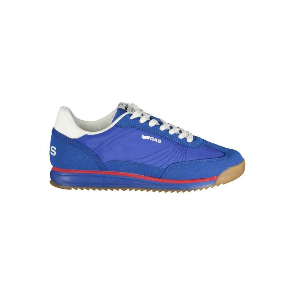 Gas Blue Polyurethane Men Men's Sneaker